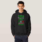 Irish Temper met Italiaanse houding Patrick's Day  Hoodie (Voorkant volledig)