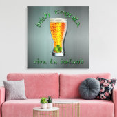 Irish Tequila - Viva la Ireland Canvas Afdruk (Insitu (Woonkamer))