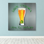 Irish Tequila - Viva la Ireland Canvas Afdruk (Insitu (Houten vloer))