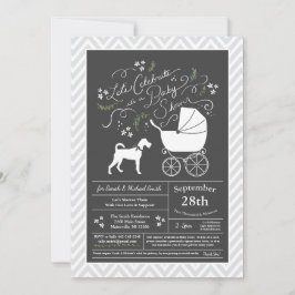 Irish Terrier Baby shower genderneutraal Kaart