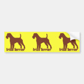 Irish Terrier Bumpersticker (Voorkant)