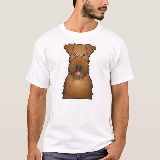 Irish Terrier Cartoon T-shirt (Voorkant)