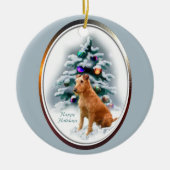 Irish Terrier Christmas Gifts Ornament (Voorkant)