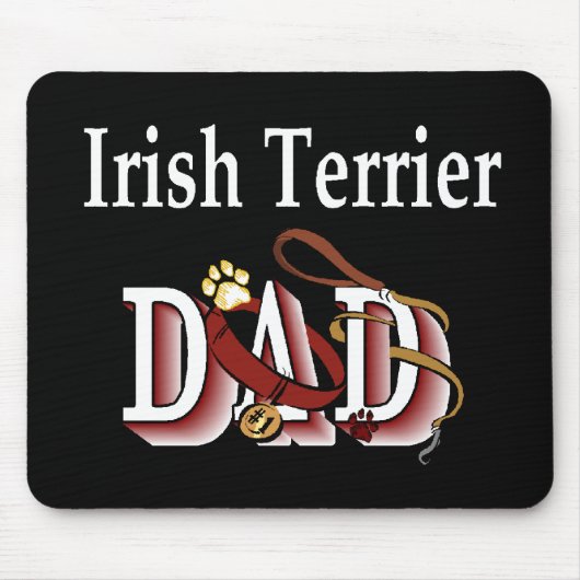 Irish Terrier Dad Gifts Muismat (Voorkant)