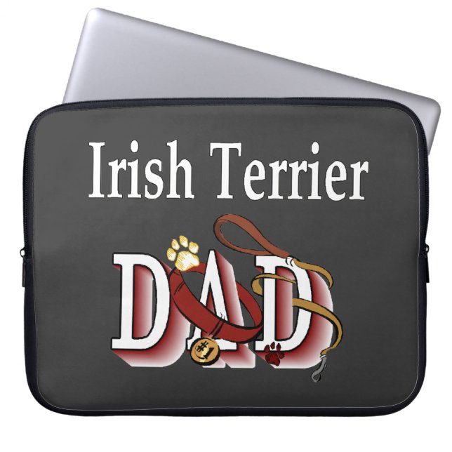 Irish Terrier Dad Laptop Sleeve (Voorkant)