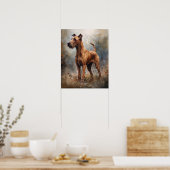 Irish Terrier Dog Art Print Poster (Keuken)