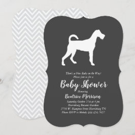 Irish Terrier Dog Baby shower Gender Neutral Kaart