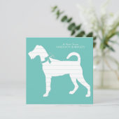Irish Terrier Dog Puppy Bedankkaart (Staand voorkant)