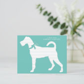 Irish Terrier Dog Puppy Bedankkaart (Staand voorkant)