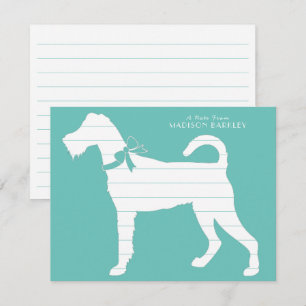 Irish Terrier Dog Puppy Bedankkaart