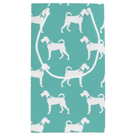 Irish Terrier Dog Puppy Klein Cadeauzakje (Achterkant)