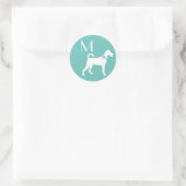 Irish Terrier Dog Puppy Ronde Sticker (Tas)