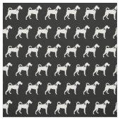 Irish Terrier Dog Silhouette Pet Stof (Swatch)