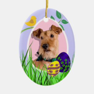 Irish Terrier Easter Ornament