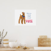 Irish Terrier Elections Poster (Keuken)