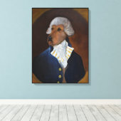 Irish Terrier "Gentleman" Canvas Afdruk (Insitu (Houten vloer))