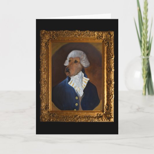 Irish Terrier "Gentleman"-schilderkunst Kaart (Voorkant)