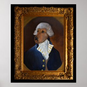 Irish Terrier "Gentleman"-schilderkunst Poster