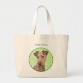 Irish Terrier Grote Tote Bag (Voorkant)