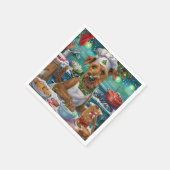 Irish Terrier Holiday Baking: feestelijke kerstdag Servet (Hoek)