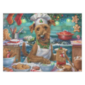 Irish Terrier Holiday Baking: feestelijke kerstdag Tafelkleed (Voorkant (Horizontaal))