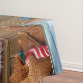 Irish Terrier Holiday Baking: feestelijke kerstdag Tafelkleed (Voorbeeld)