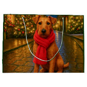 Irish Terrier Holiday  Groot Cadeauzakje (Achterkant)