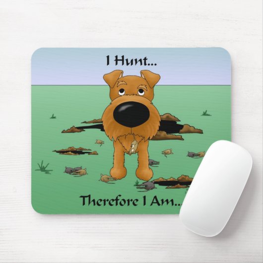 Irish Terrier (Irish Terriers) I Hunt... Mousepad Muismat (Met muis)