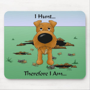 Irish Terrier (Irish Terriers) I Hunt... Mousepad Muismat