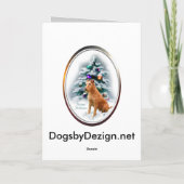 Irish Terrier kerstcadeaus Feestdagen Kaart (Achterkant)