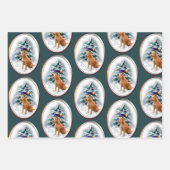 Irish Terrier kerstcadeaus Inpakpapier Vel (Voorkant 3)