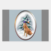 Irish Terrier kerstcadeaus Inpakpapier Vel (Voorkant 2)