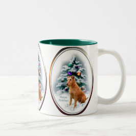 Irish Terrier kerstcadeaus Tweekleurige Koffiemok