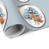 Irish Terrier Kerstmis Cadeaupapier (Rol Hoek)