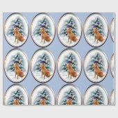 Irish Terrier Kerstmis Cadeaupapier (Vlak)