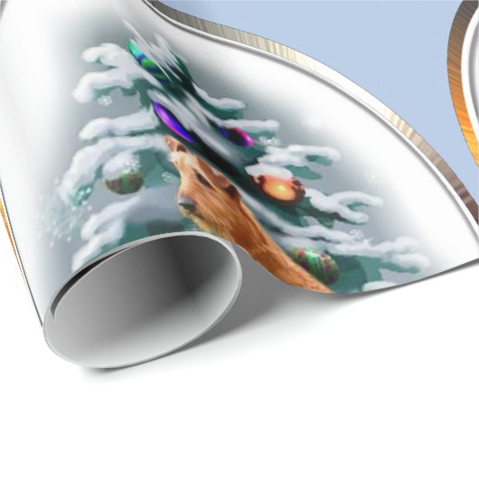 Irish Terrier Kerstmis Cadeaupapier (Rol Hoek)