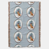 Irish Terrier Kerstmis Deken (Voorkant Verticaal)