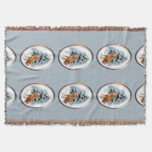 Irish Terrier Kerstmis Deken (Voorkant)