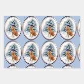 Irish Terrier Kerstmis Inpakpapier Vel (Voorkant)