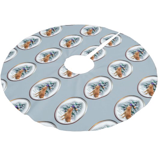 Irish Terrier Kerstmis Kerstboom Rok (Gekanteld)