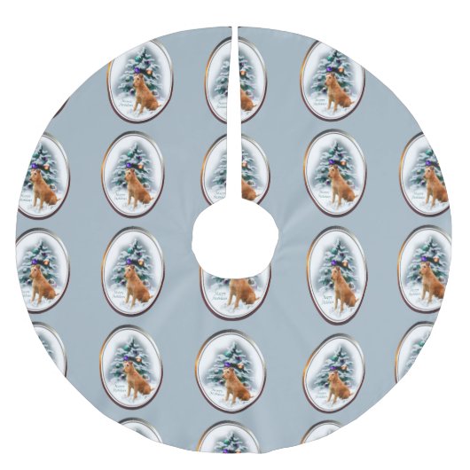 Irish Terrier Kerstmis Kerstboom Rok (Voorkant)