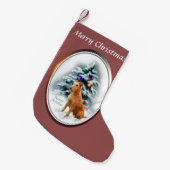 Irish Terrier Kerstmis Kleine Kerstsok (Voorkant (Hangend))