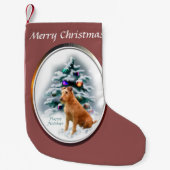 Irish Terrier Kerstmis Kleine Kerstsok (Voorkant)