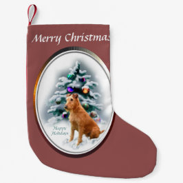 Irish Terrier Kerstmis Kleine Kerstsok