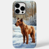 Irish Terrier liet het sneeuwen Kerstmis Case-Mate iPhone Case (Achterkant)