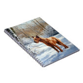 Irish Terrier liet het sneeuwen Kerstmis Notitieboek (Rechterzijde)