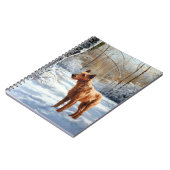 Irish Terrier liet het sneeuwen Kerstmis Notitieboek (Linkerzijde)