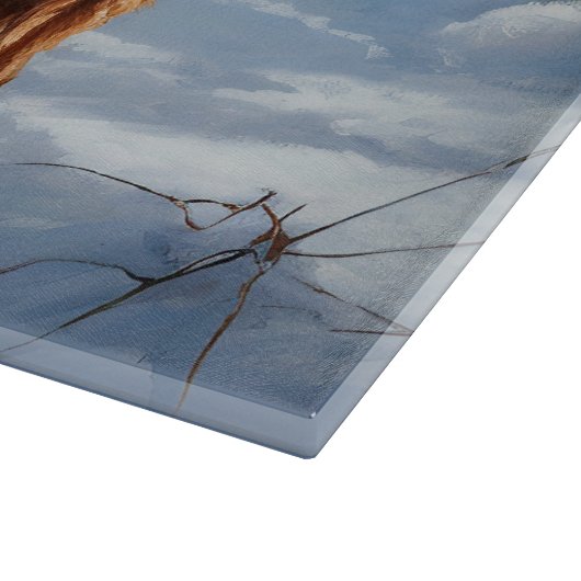 Irish Terrier liet het sneeuwen Kerstmis Snijplank (Hoek)