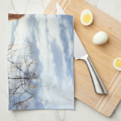 Irish Terrier liet het sneeuwen Kerstmis Theedoek (Quarter Fold)