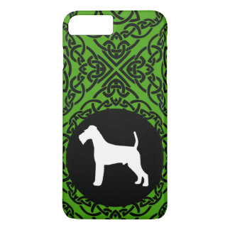 Irish Terrier met Celtic Knot Design iPhone 8/7 Plus Hoesje